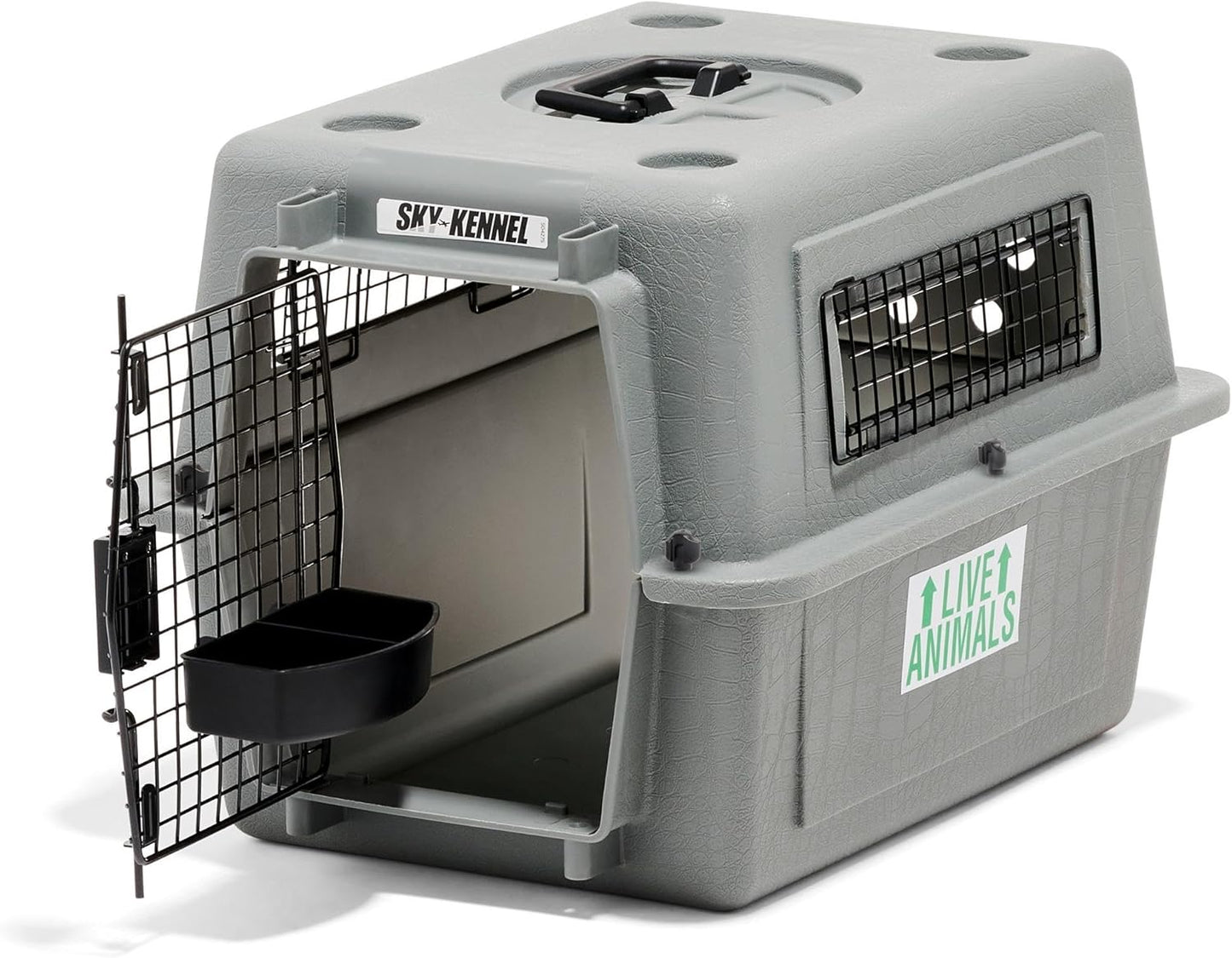 Petmate Sky Kennel - For Air and Travel, Airline Compliant Dog Crate for Pets up to 15 lbs, Heavy Duty Dog Kennel, Made in the USA- 21 Inches