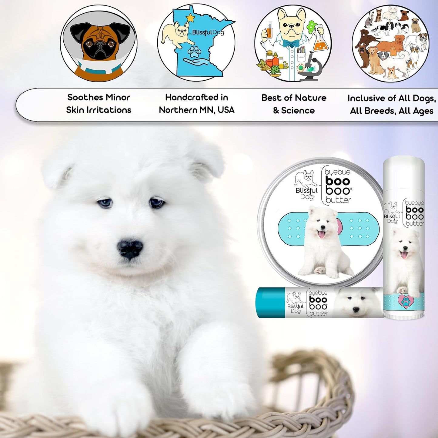 The Blissful Dog Samoyed Boo Butter, 4 oz