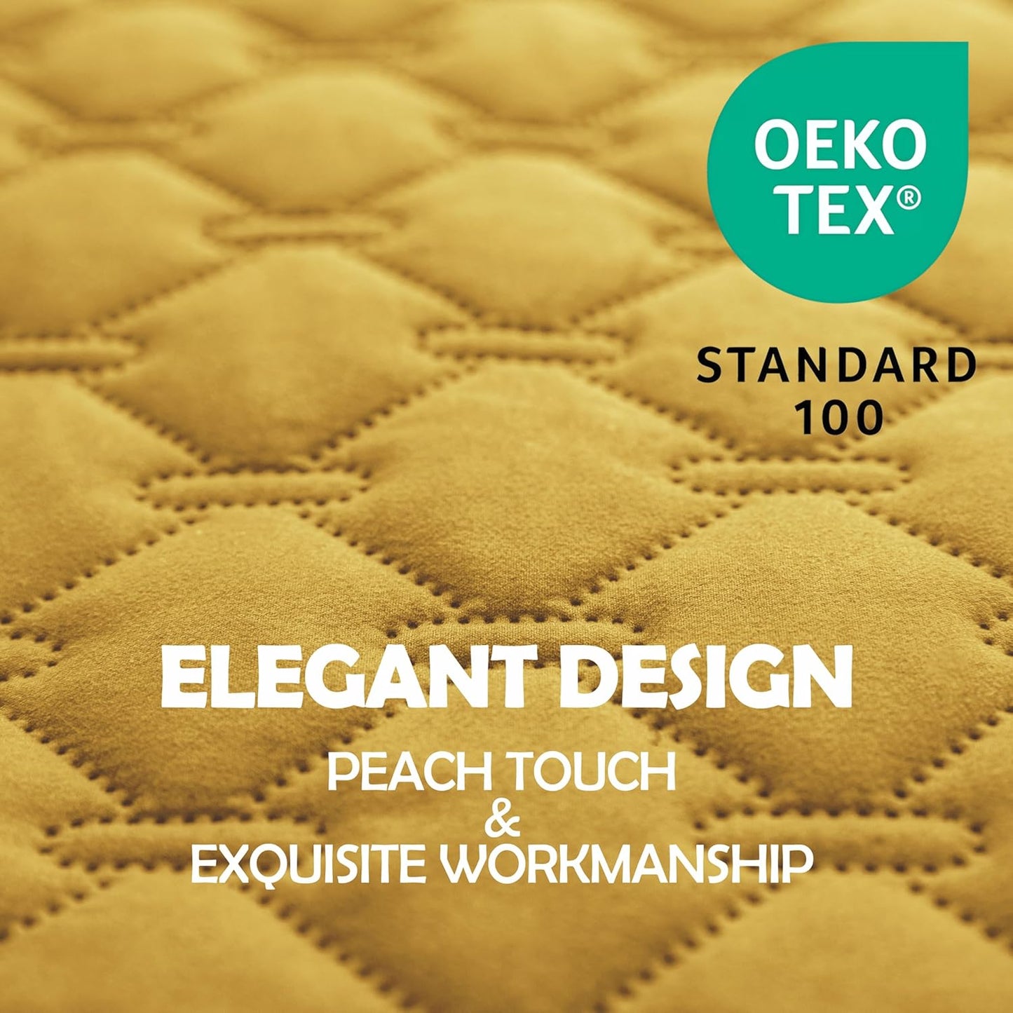 gogobunny 100% Double-Sided Waterproof Dog Bed Cover Pet Blanket Sofa Couch Furniture Protector for Puppy Large Dog Cat, Reversible (30x70 Inch (Pack of 1), Dark Yellow/Light Yellow)