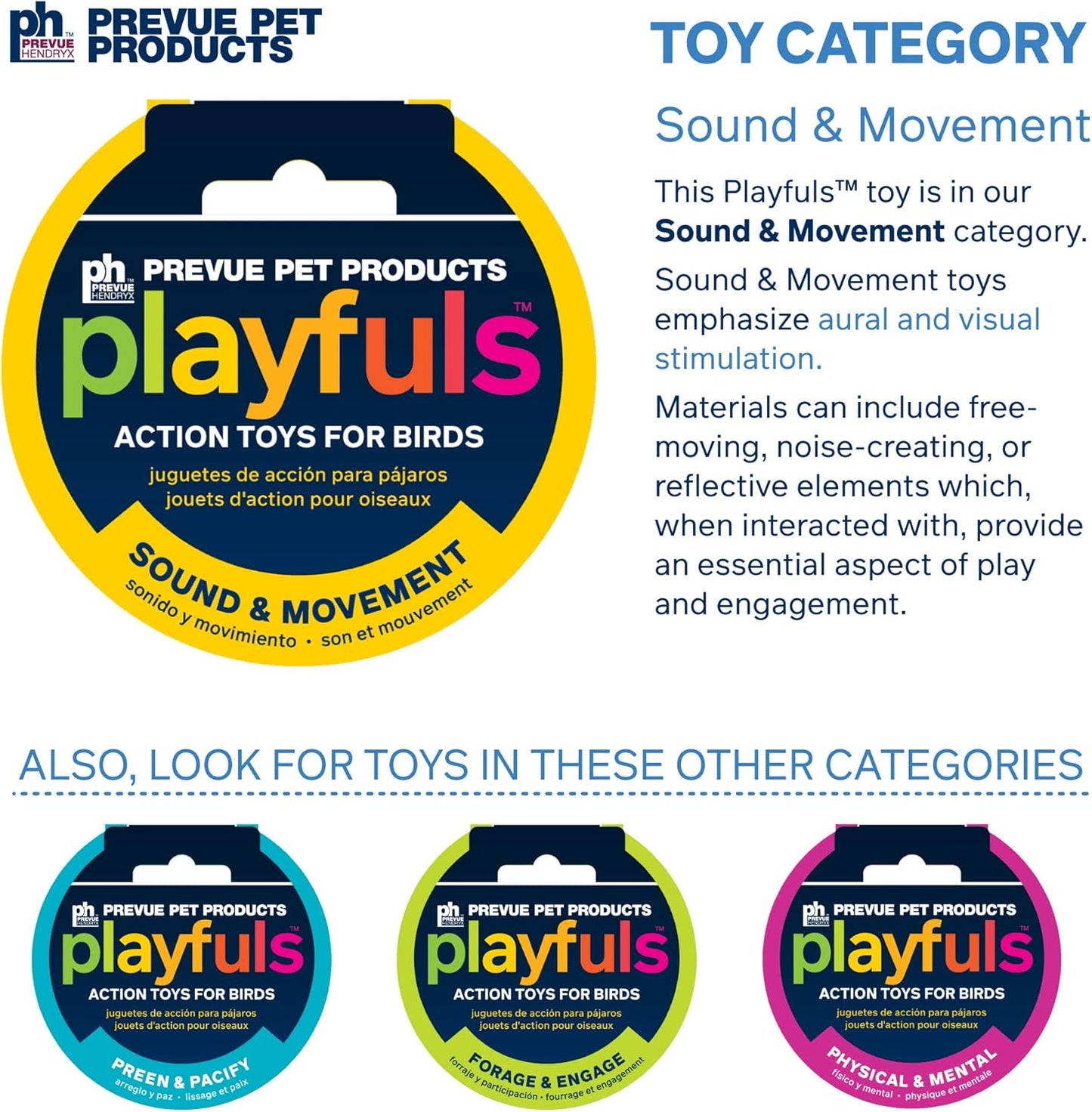 Prevue Hendryx Sound & Movement Birdie Basics Lantern Mirror Bird Toy 60420