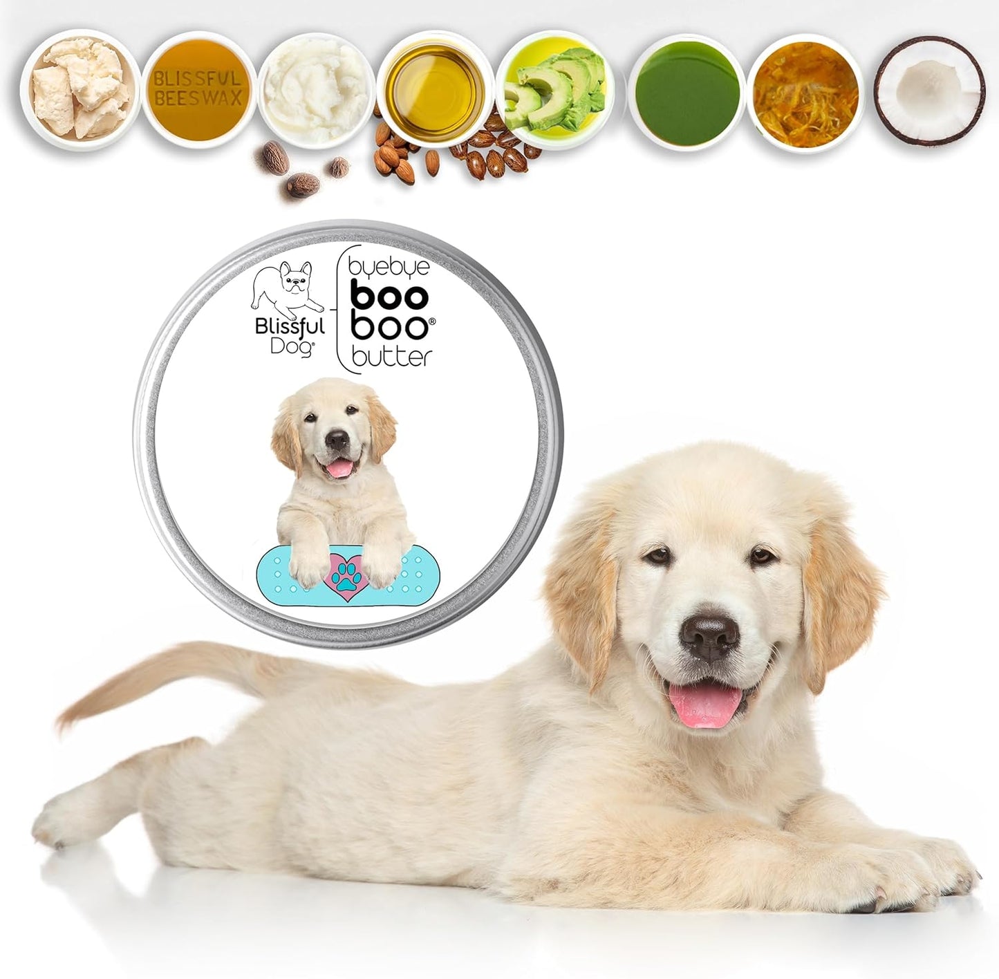 The Blissful Dog Golden Retriever Boo Boo Butter, 16 oz.