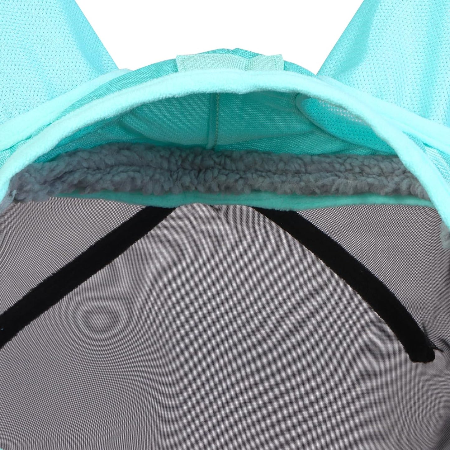 Harrison Howard CareMaster Pro Luminous Horse Fly Mask Standard with Ears UV Protection for Horse Summer Mint Full Size