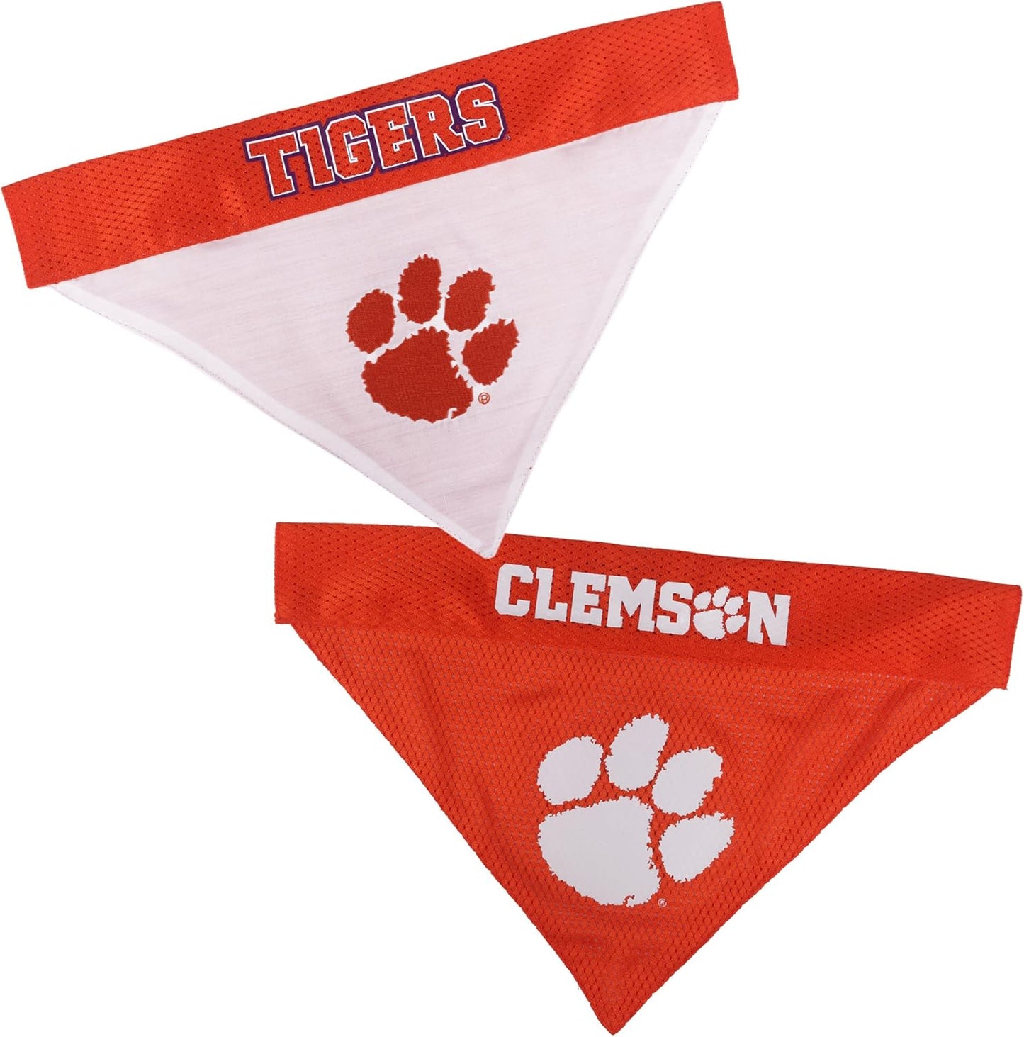 Pets First Collegiate Pet Accessories, Reversible Bandana, Clemson Tigers Size XX-Large