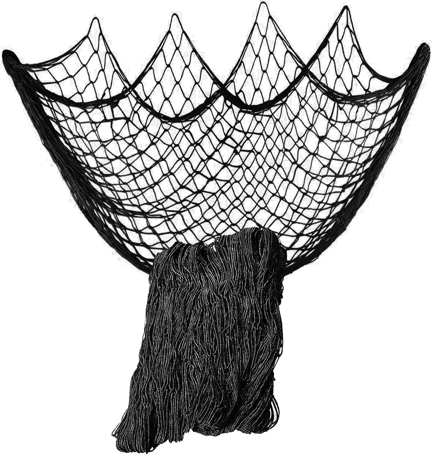 Nature Fish Net Wall Decoration with Shells, Ocean Themed Wall Hangings Fishing Net Party Decor for Pirate Party,Wedding,Photographing Decoration