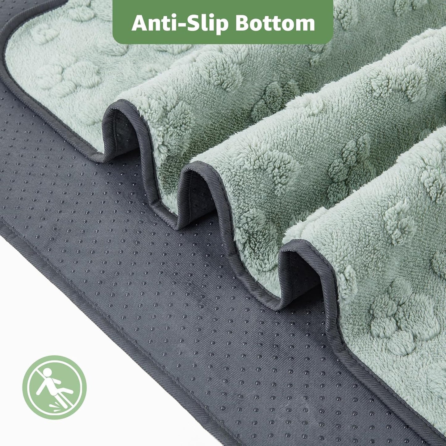 LOOBANI Washable Pee Pads for Dogs: 2 Pack Super Absorbent Reusable Puppy Pads, Leakproof and Waterproof Dog Training Pads Whelping Pads for Potty, Floor, Crate, Couch, Bed and Travel, 48"x48"