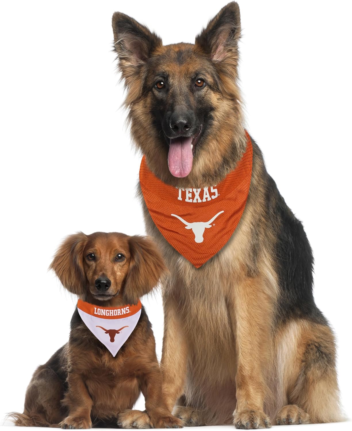 Pets First Collegiate Pet Accessories, Reversible Bandana, Texas Longhorns Size XX-Large