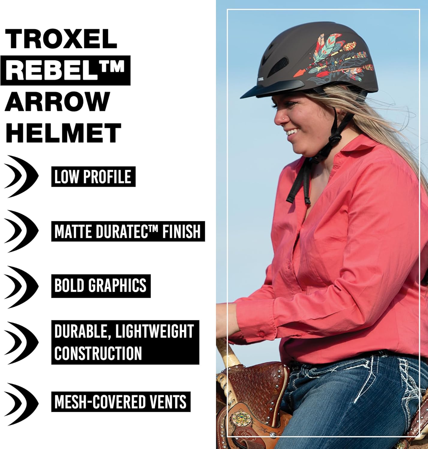 Troxel Rebel Turquoise Rose Helmet
