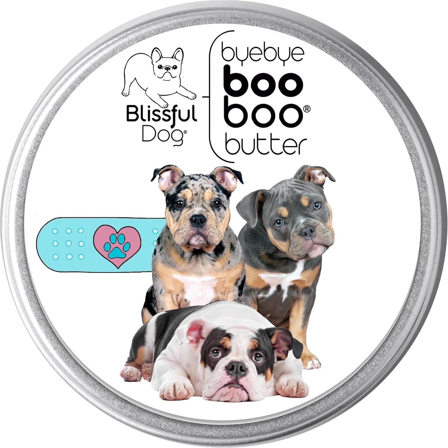 The Blissful Dog 2 oz TIN Olde ENGLISHE Bulldogge Booboo Butter
