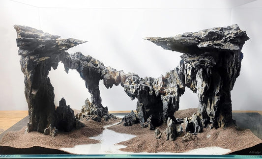 Fish Tank Decor Rocks.Aquarium Decoration Model.Easy and Quick Solution for Aquascaping.(Twilight)