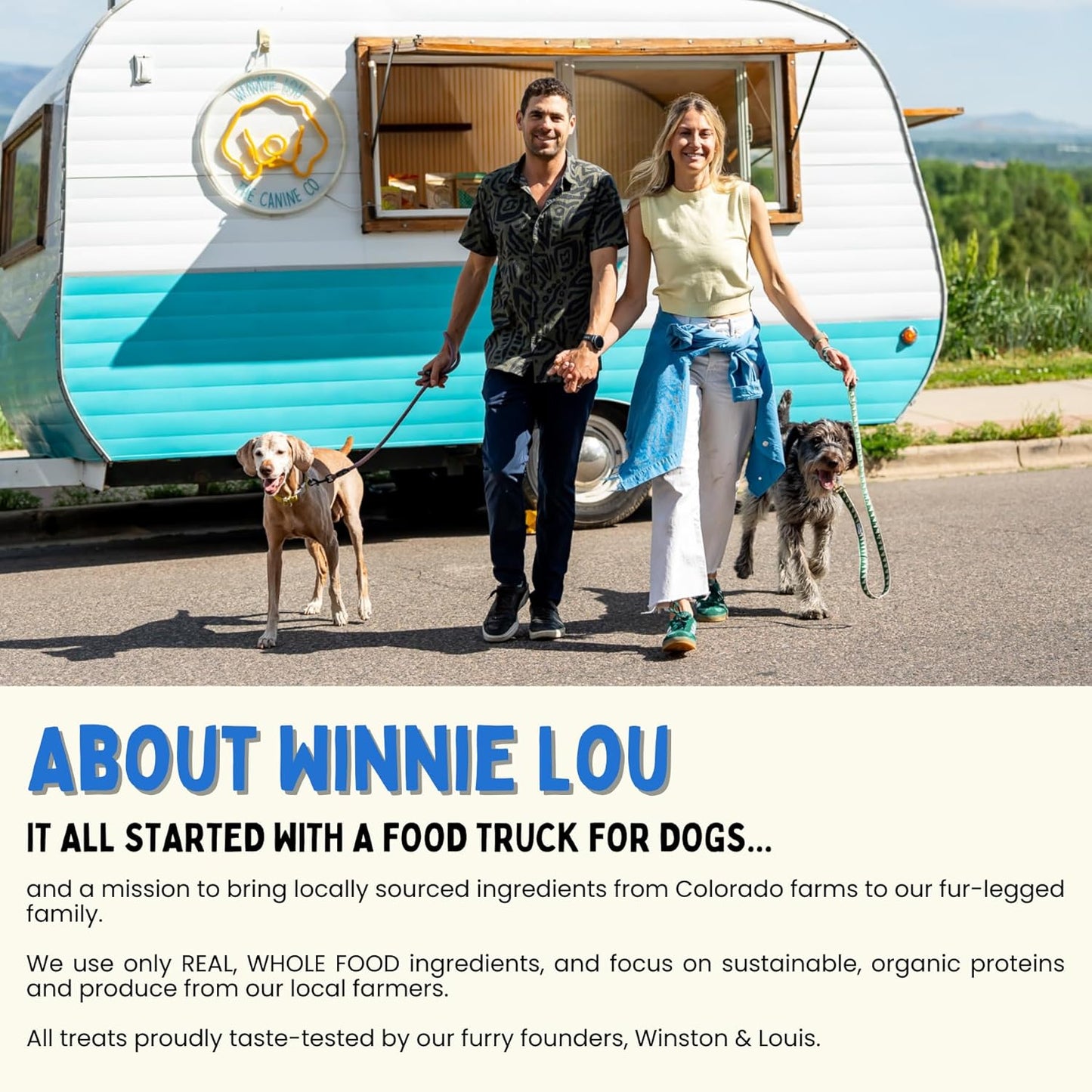 Winnie Lou Bison Burger Jerky Dog Treats – Limited Ingredient, Human Grade, Training Treats for Small, Medium & Large Dogs, Made in USA (2 Pack)