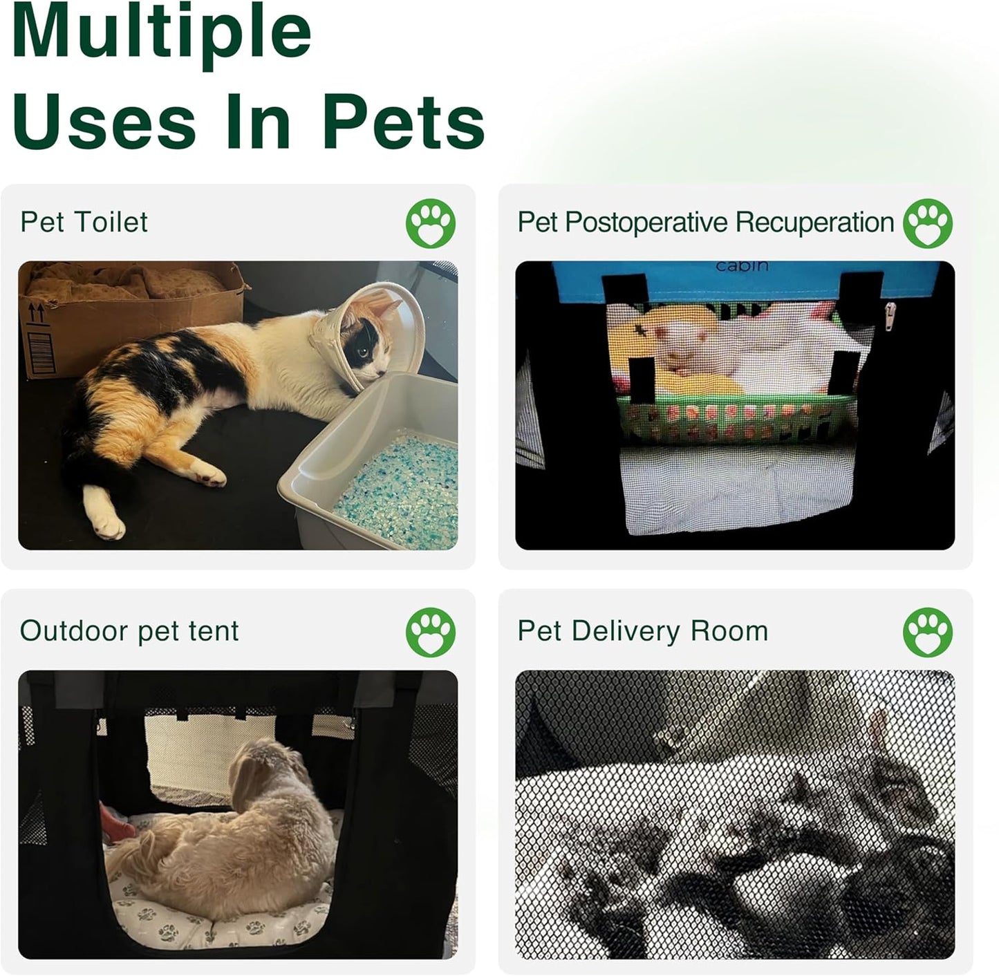 Love's cabin Pet Puppy Dog Playpen, Large Dog Tent Crates Cage Indoor/Outdoor, Portable Exercise Playpen for Cat, Foldable Pop Up Dog Kennel Playpen with Carring Case (L, Pink)