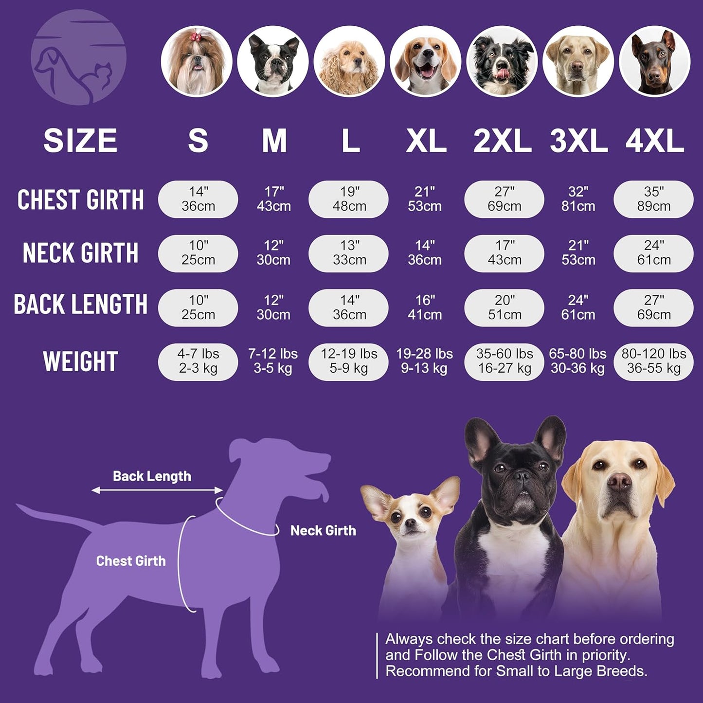 cyeollo Dog Sweater Pullover Turtleneck for Large Dogs, Classic Knitwear Fall Winter Cold Weather Dog Clothes Warm Pet Apparel Medium Large Dog Sweaters, Purple 2XL