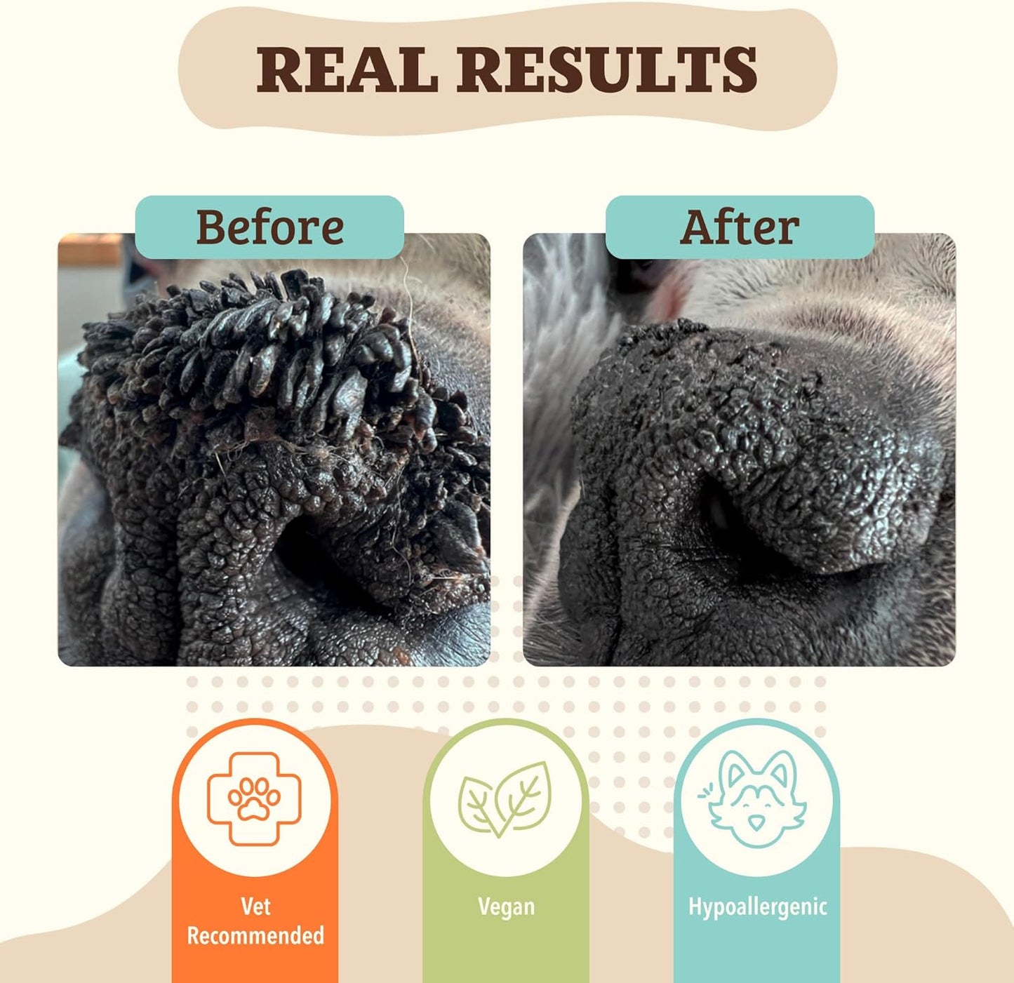 Natural Dog Company Snout Soother, Dog Nose Balm, Wax & Cream for Dry, Cracked Noses, Heals & Moisturizes with Shea Butter & Coconut Oil, Lick-Safe Nose Butter, Made in USA, 0.15 oz. Stick