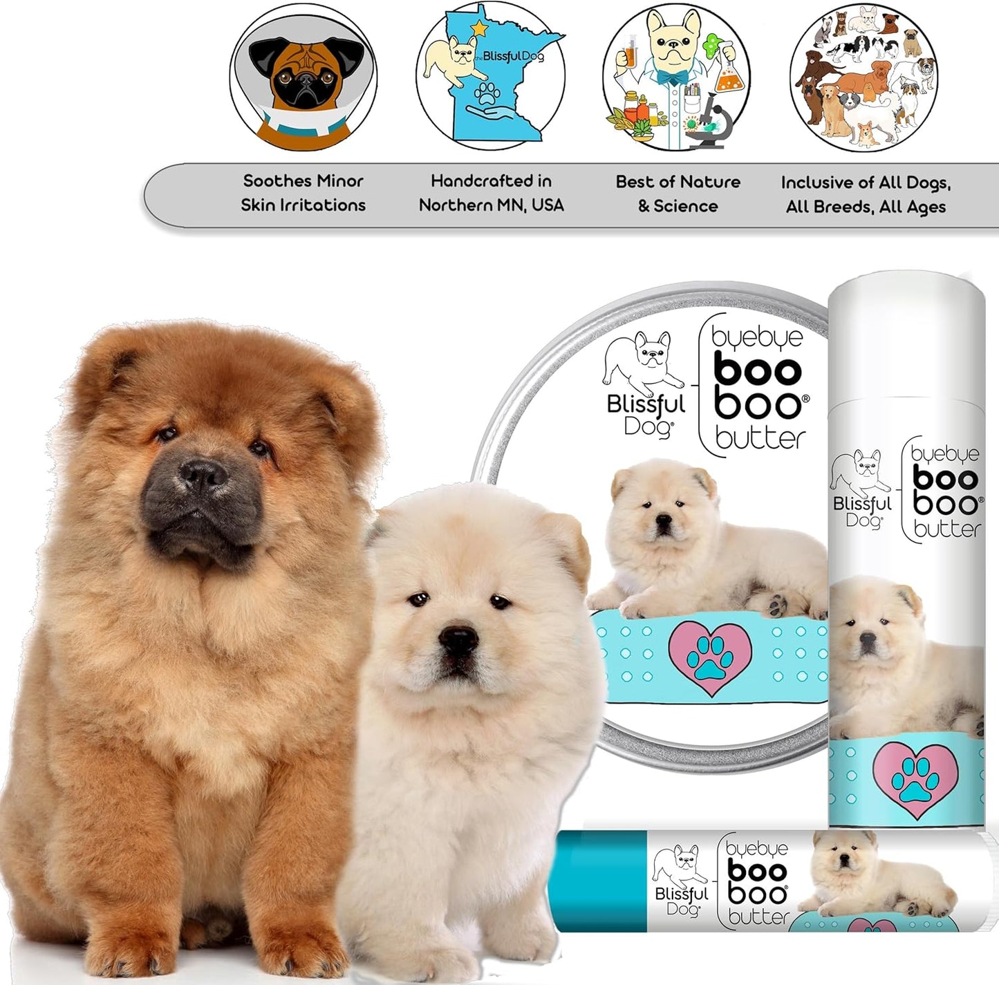 The Blissful Dog 8 oz TIN Chow Booboo Butter