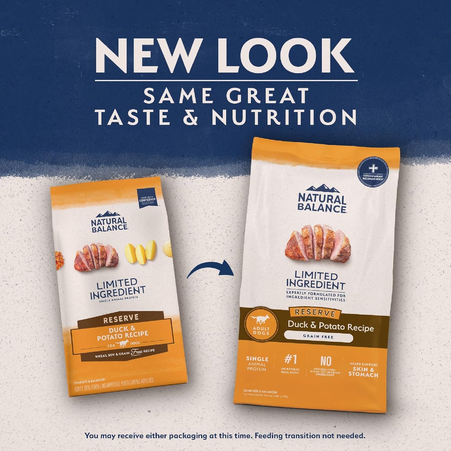 Natural Balance Limited Ingredient Adult Grain-Free Dry Dog Food, Reserve Duck & Potato Recipe, 22 Pound (Pack of 1)