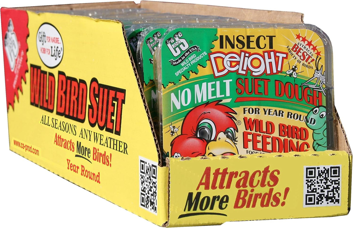 C&S Insect Delight No Melt Suet Dough 11.75 Ounces 8 Pack