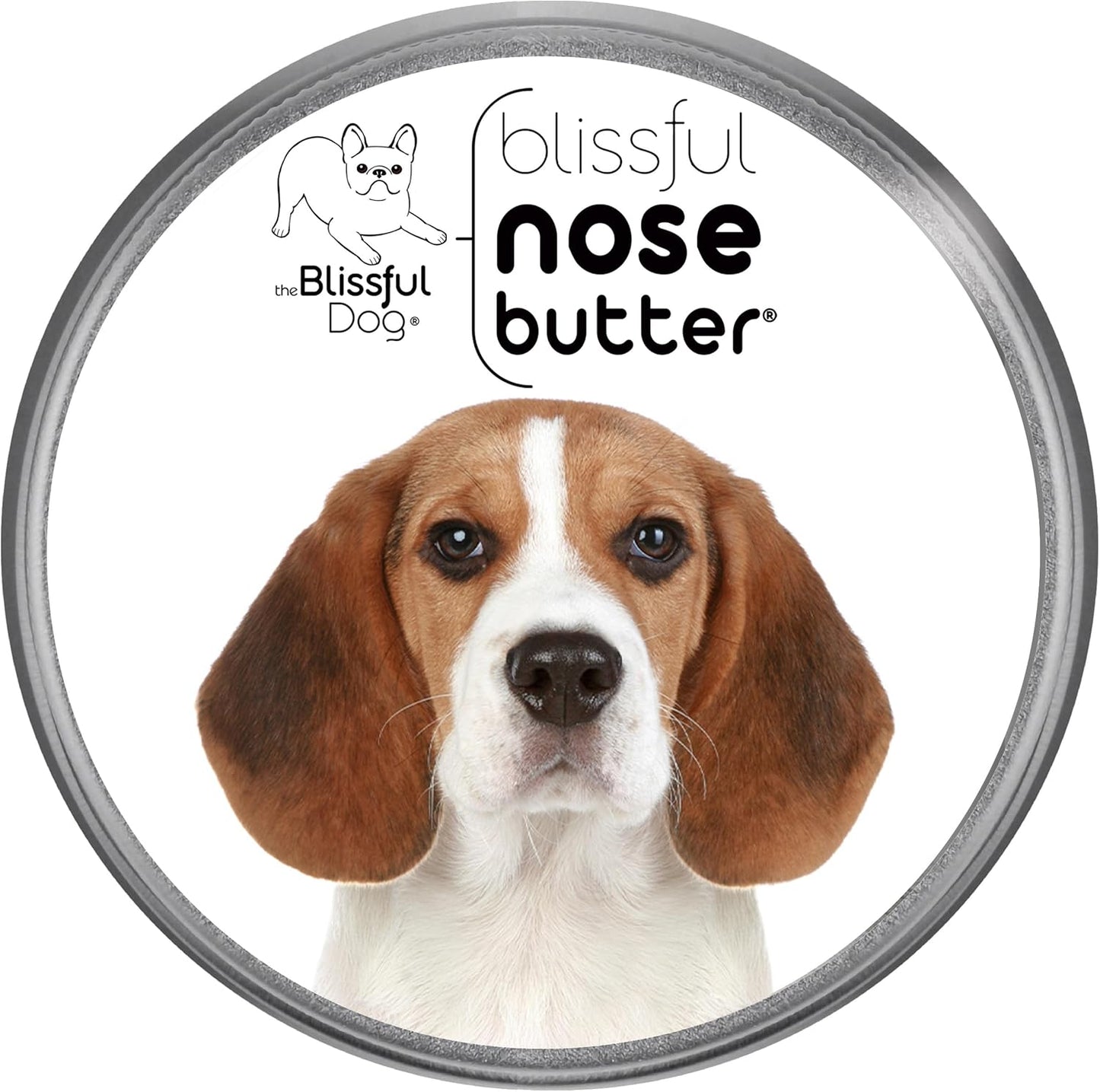 The Blissful Dog Beagle Nose Butter for Dry, Cracked Skin, Lick-Safe Dog Nose Balm with Moisturizing Shea Butter, Almond, Olive, and Essential Oils, Pet Supplies, Uncented, 8 oz.