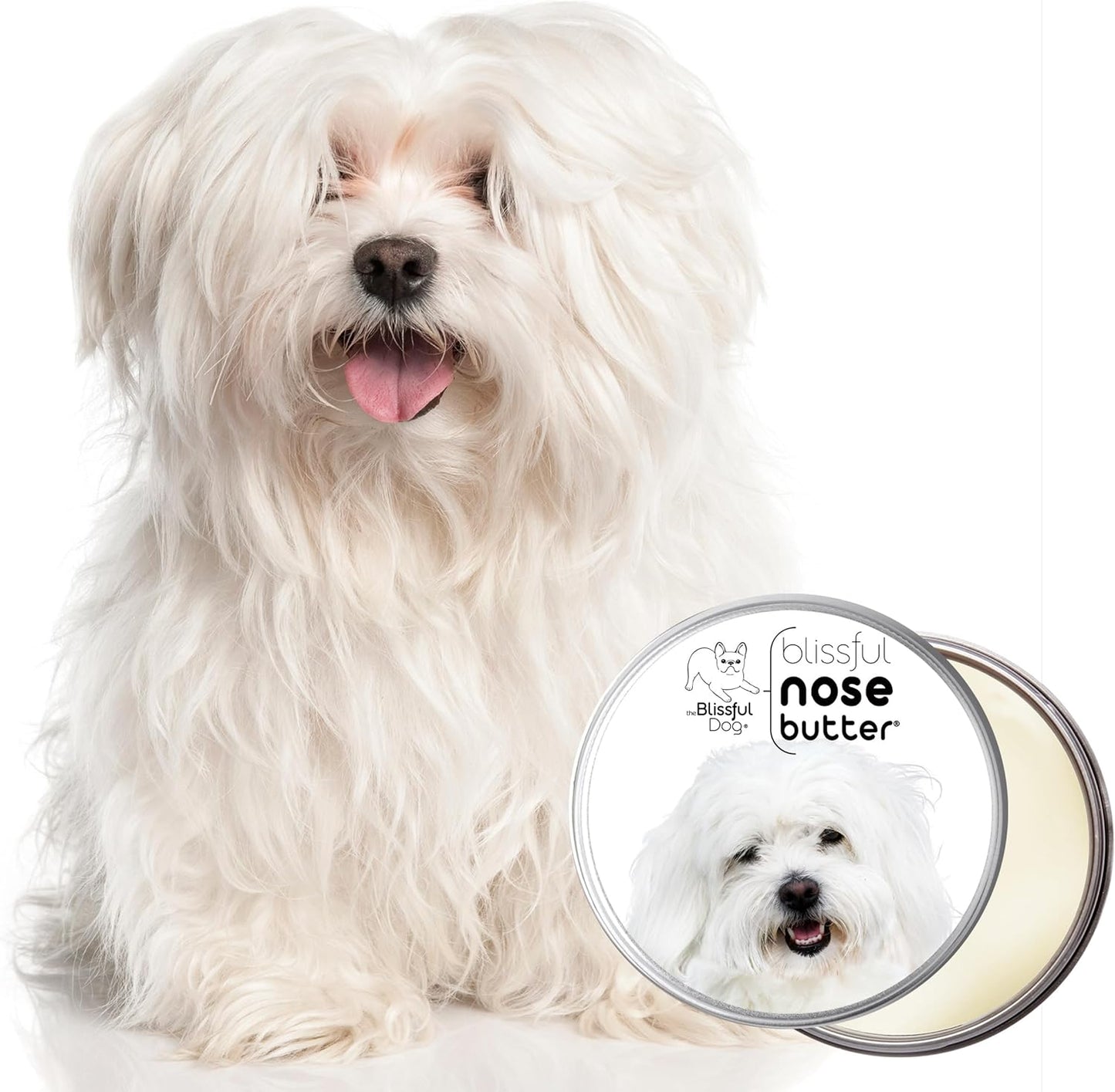The Blissful Dog Coton de Tulear Unscented Nose Butter, 16oz