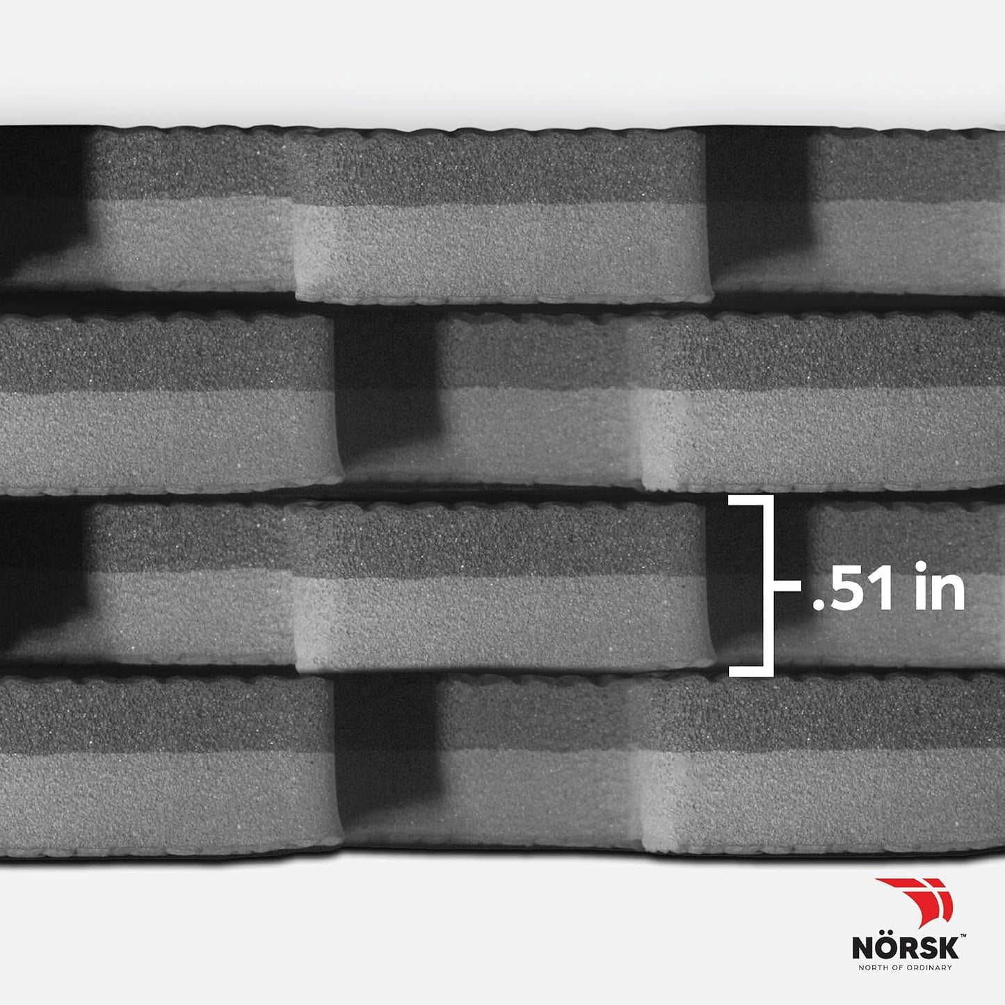 Norsk Multi-Purpose Reversible Floor Mats - EVA Interlocking Foam Tiles (Gray/Black 36 Tiles - 144 sq. Ft. 1/2" Thick)