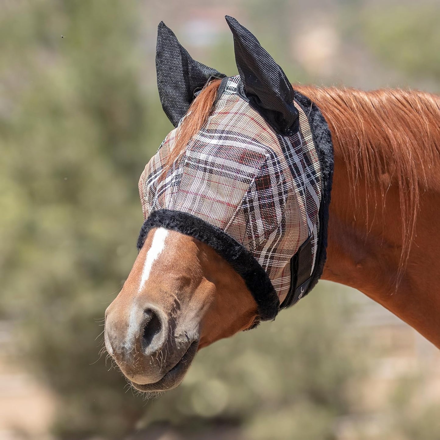 Kensington Signature Fly Mask w/Plush Fleece & Ears w/Forelock Hole Size