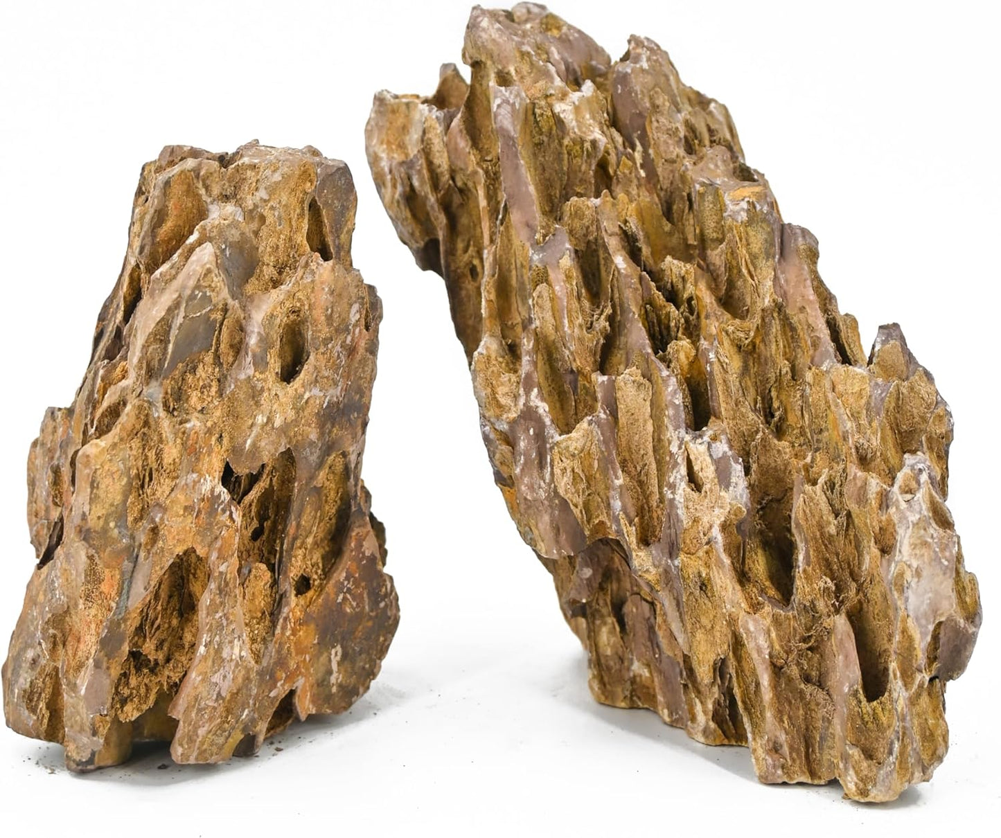 Natural Aquarium Rocks 5LB Dragon Stone Rock Decoration Aquascaping Stone for Aquariums Landscaping Model Fish Tanks Terrariums Vivariums-2-4 inches