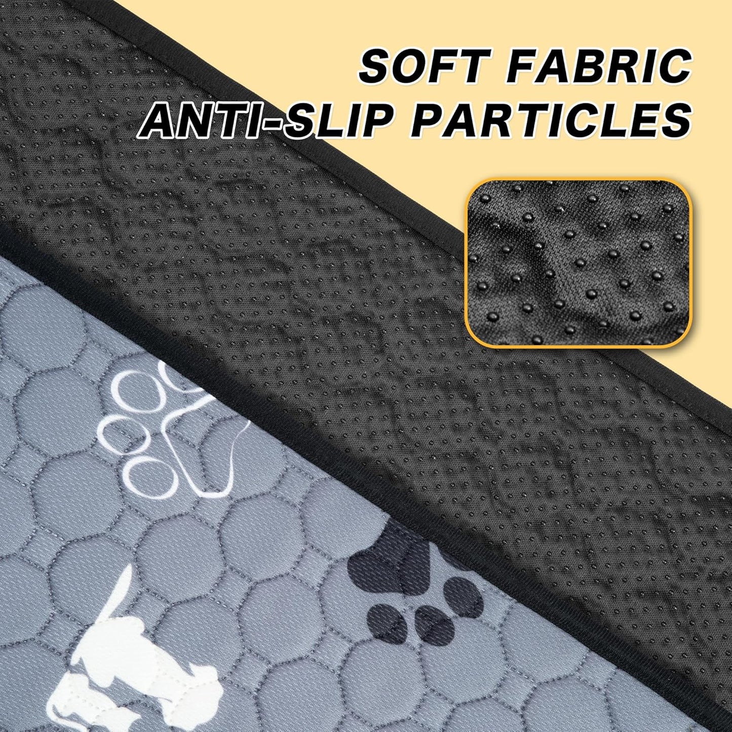 Washable Pee Pads for Dogs, 4 Pack Reusable Puppy Pads, Waterproof Pet Pee Pads for Dog Potty Training, Extra Large Dog Pee Pads for Crate, Playpen, and Whelping, Durable and Absorbent, Grey 18"x24"