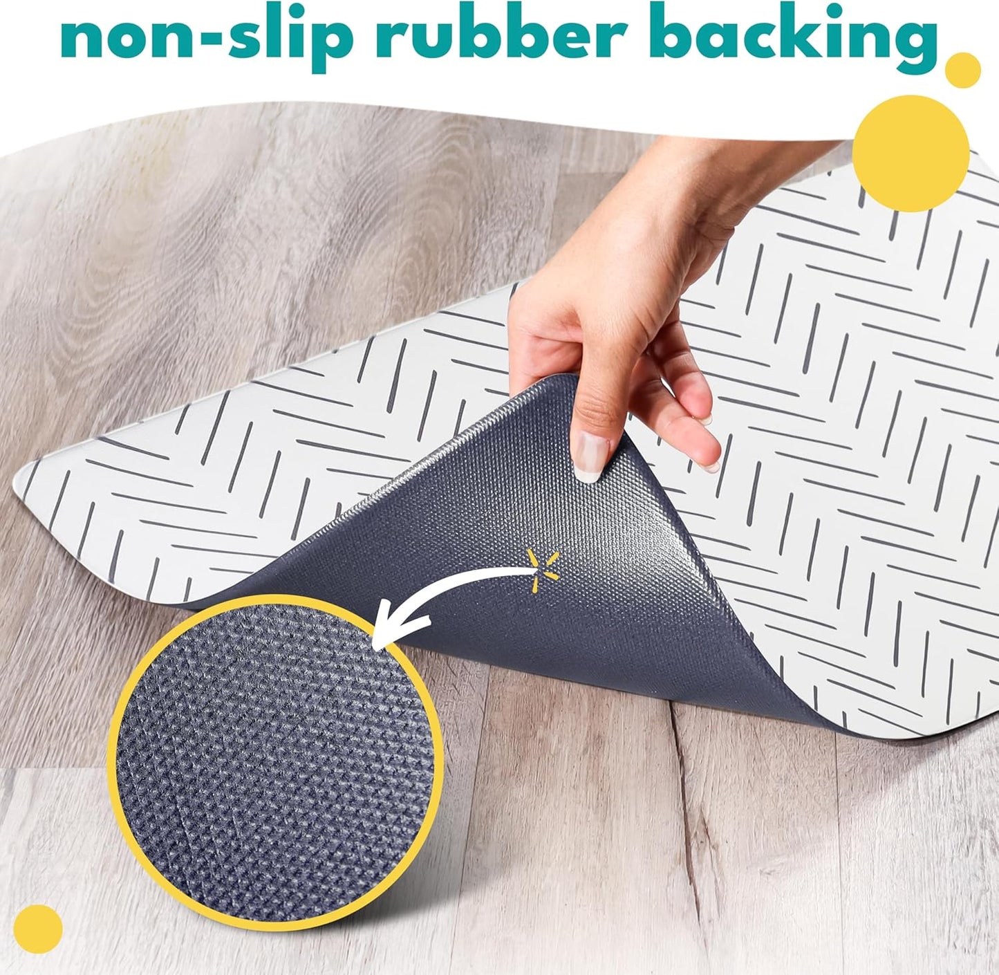 NALALAS Large Dog Mat for Food and Water, Cat Feeding Mat | Large Waterproof Dog Bowl Mat | Non-Slip Pet Food Mat for Floors | Pet Mats for Food and Water | Easy to Clean