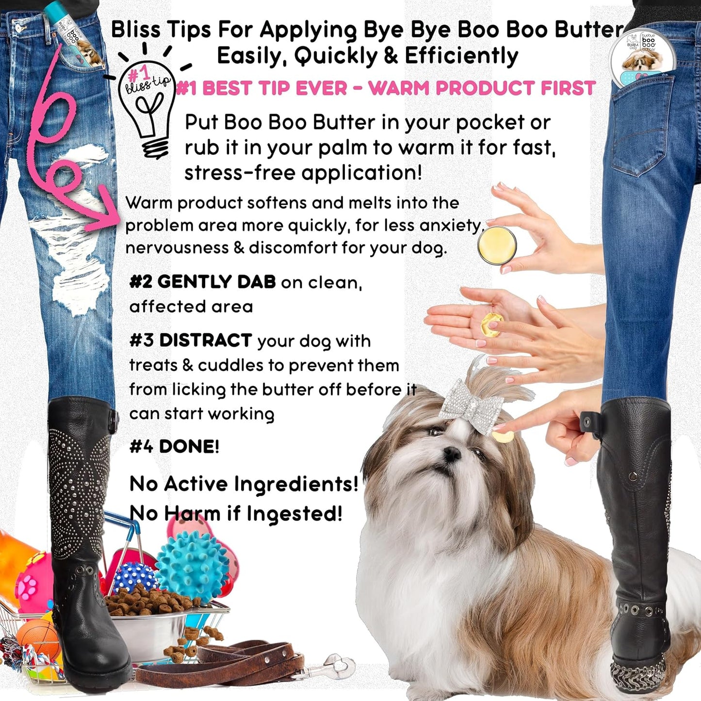 The Blissful Dog .15 oz Tube Shih Tzu Booboo Butter